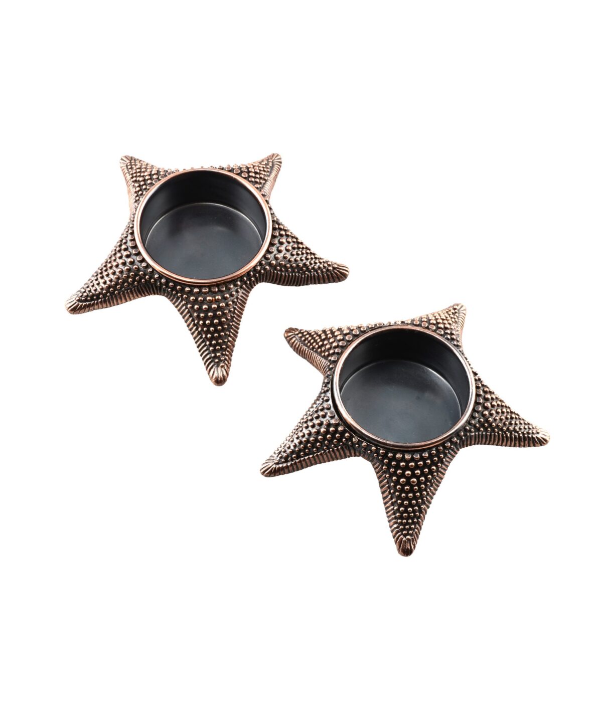 Deniz Yıldızı 2'li Bronz Mumluk