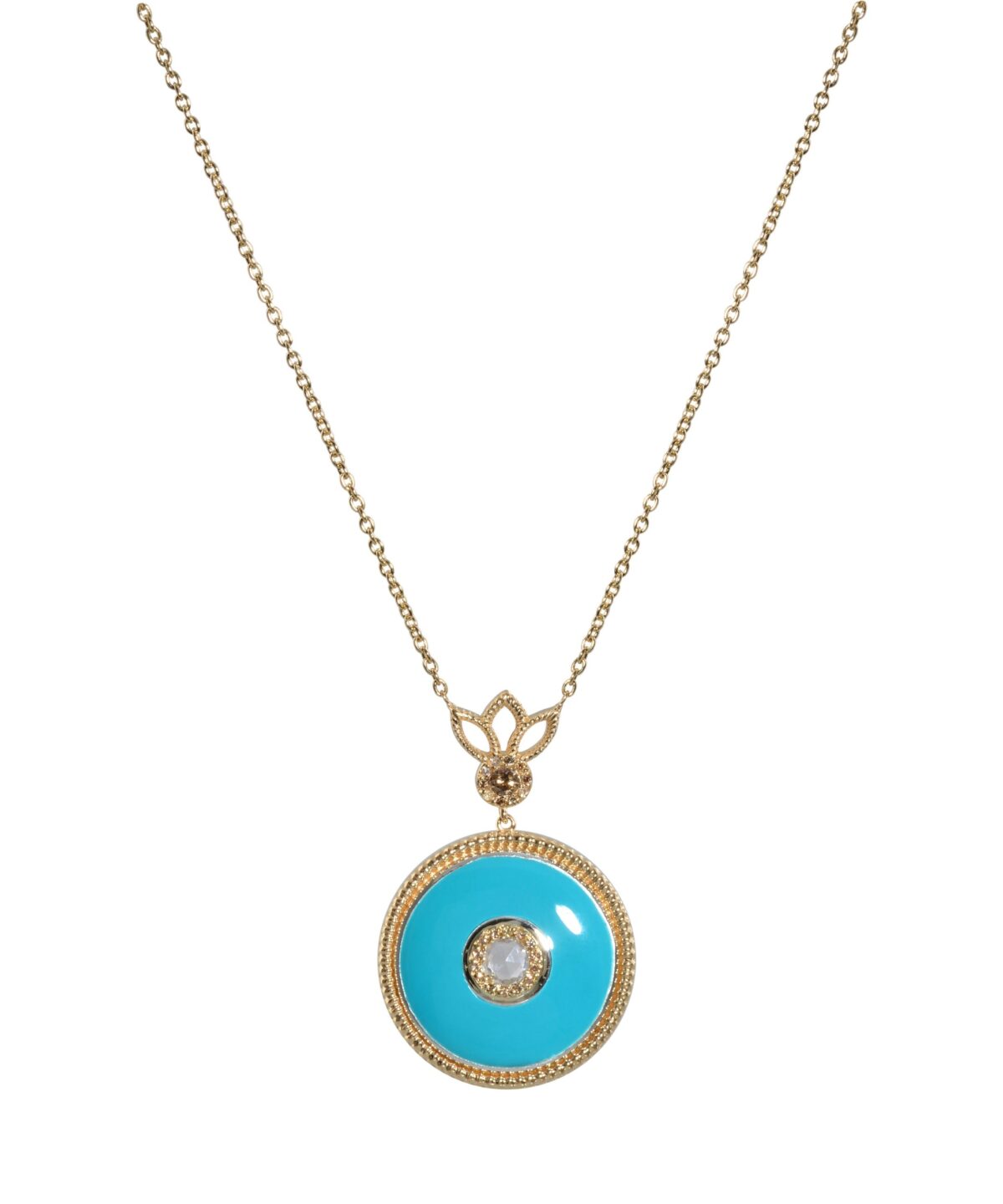 İnanna Turkuaz Mineli Kolye