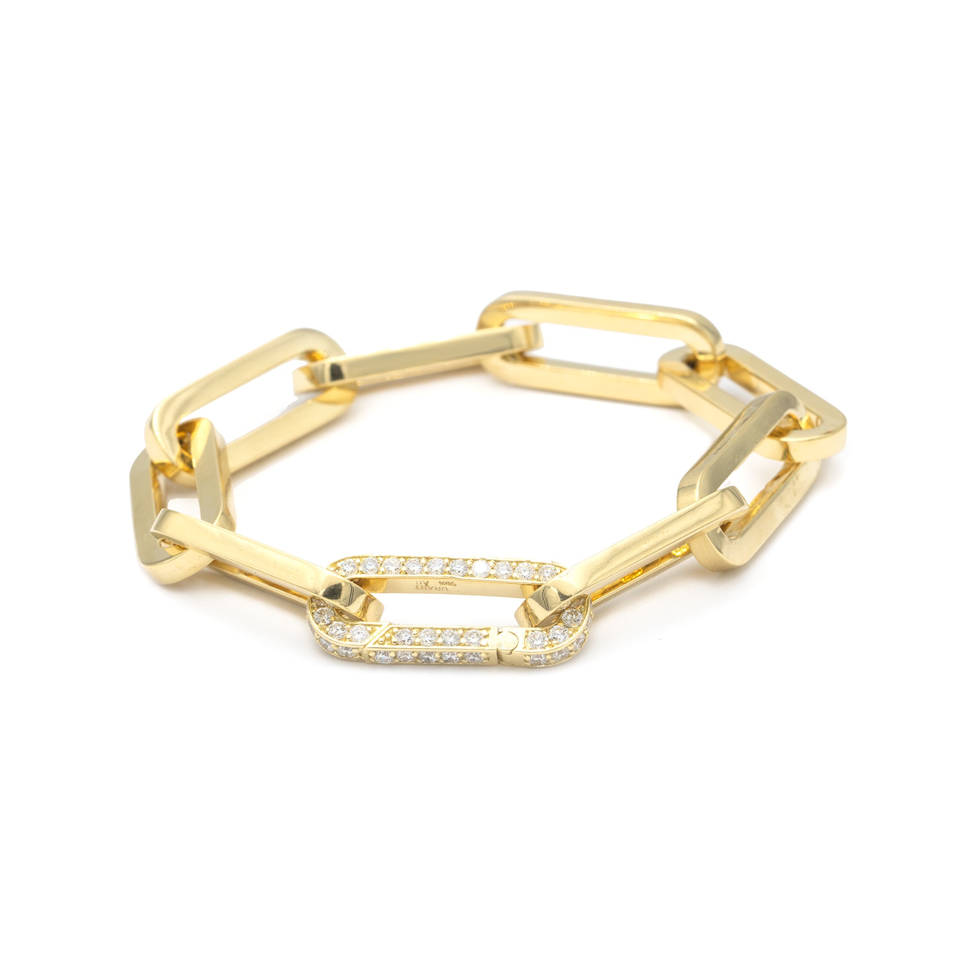 Oval Köşeli Taşlı Bilezik