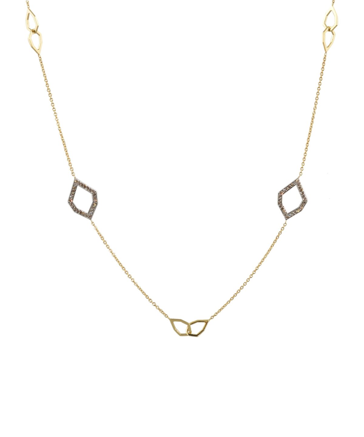 Polygonos Uzun Taşlı AG Kolye