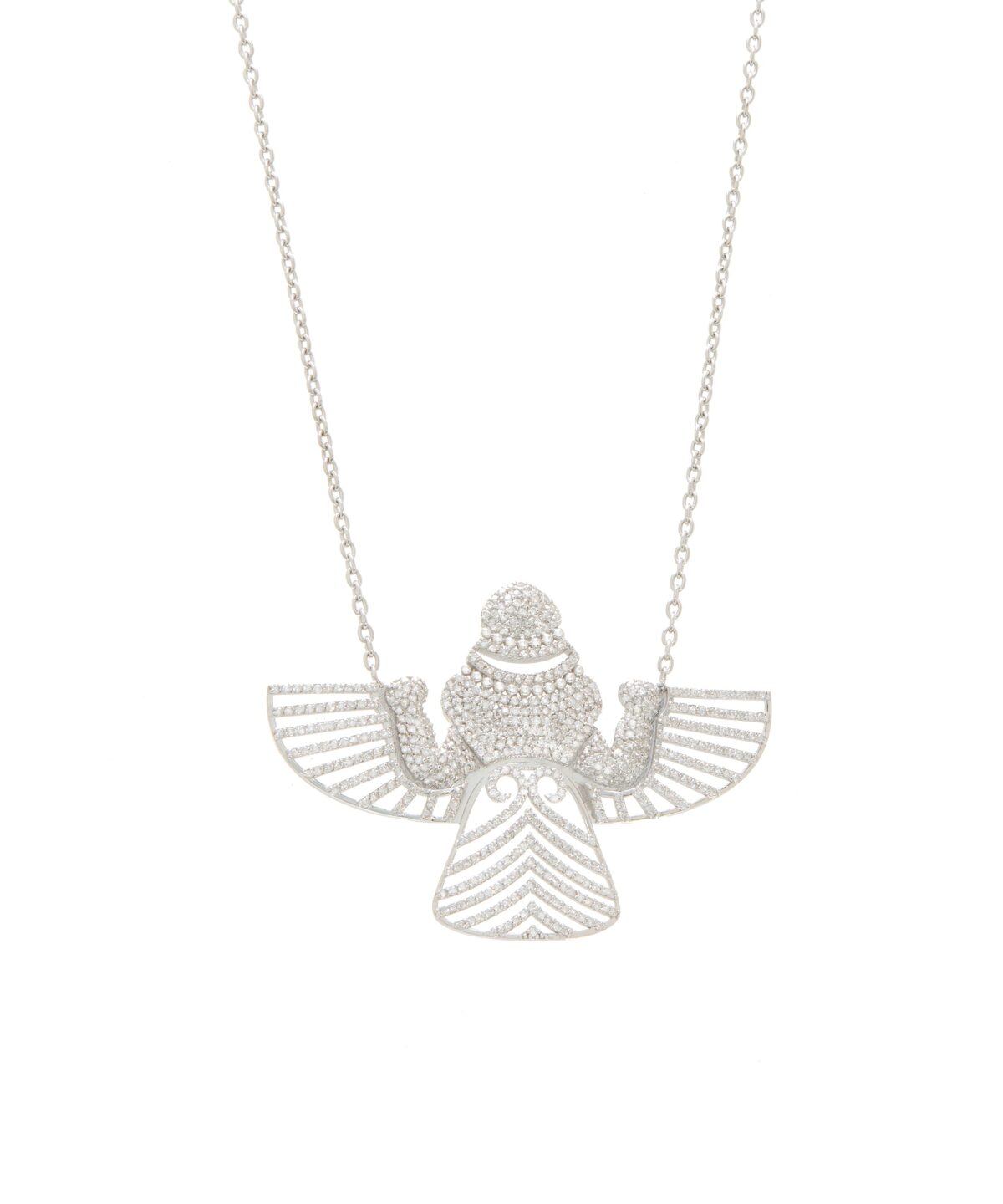 Siren Beyaz Büyük Kolye