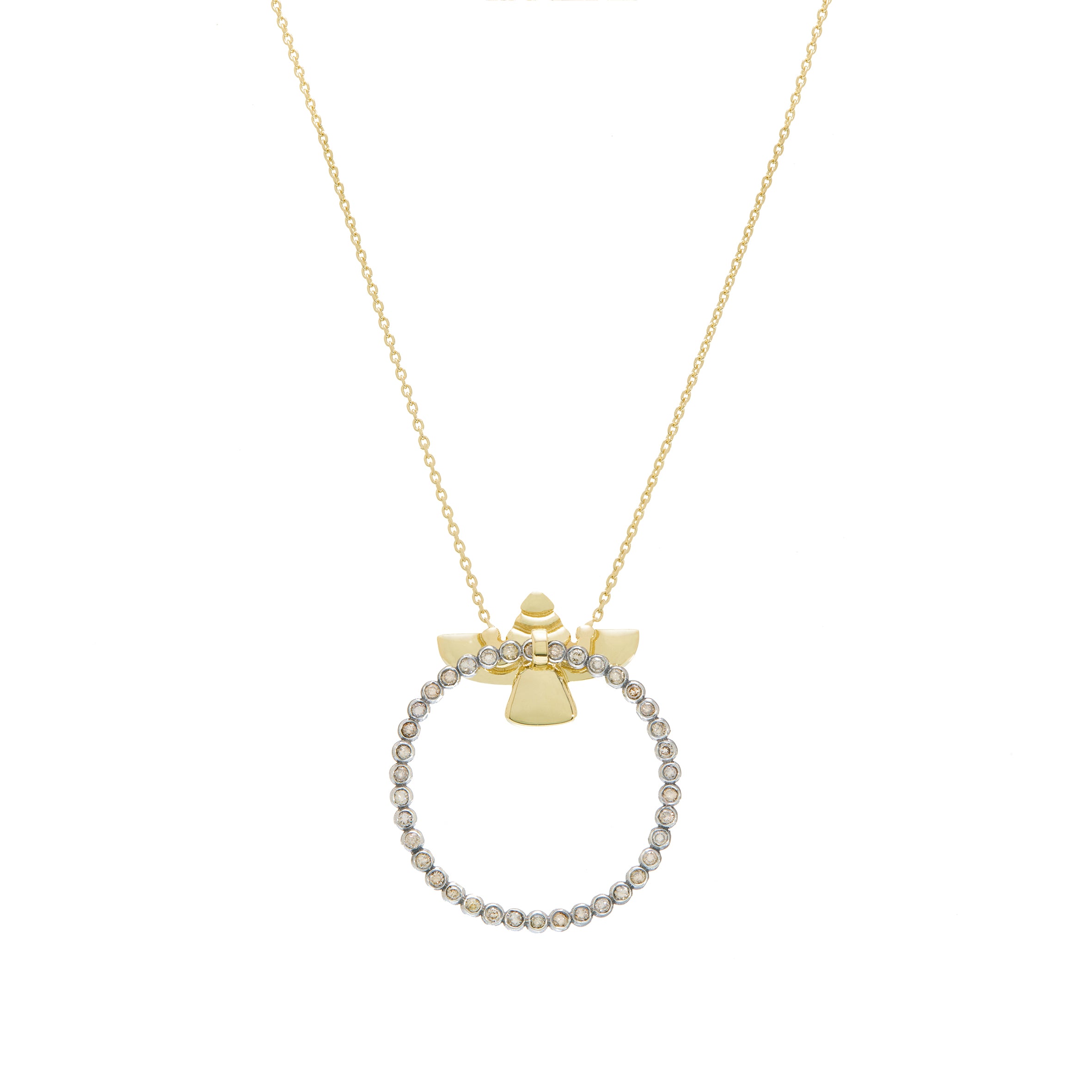 Siren Halka Kulplu Büyük Kolye