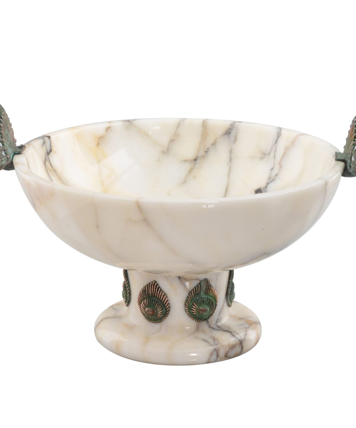 Tavuskuşu Mermer Ayaklı Çanak