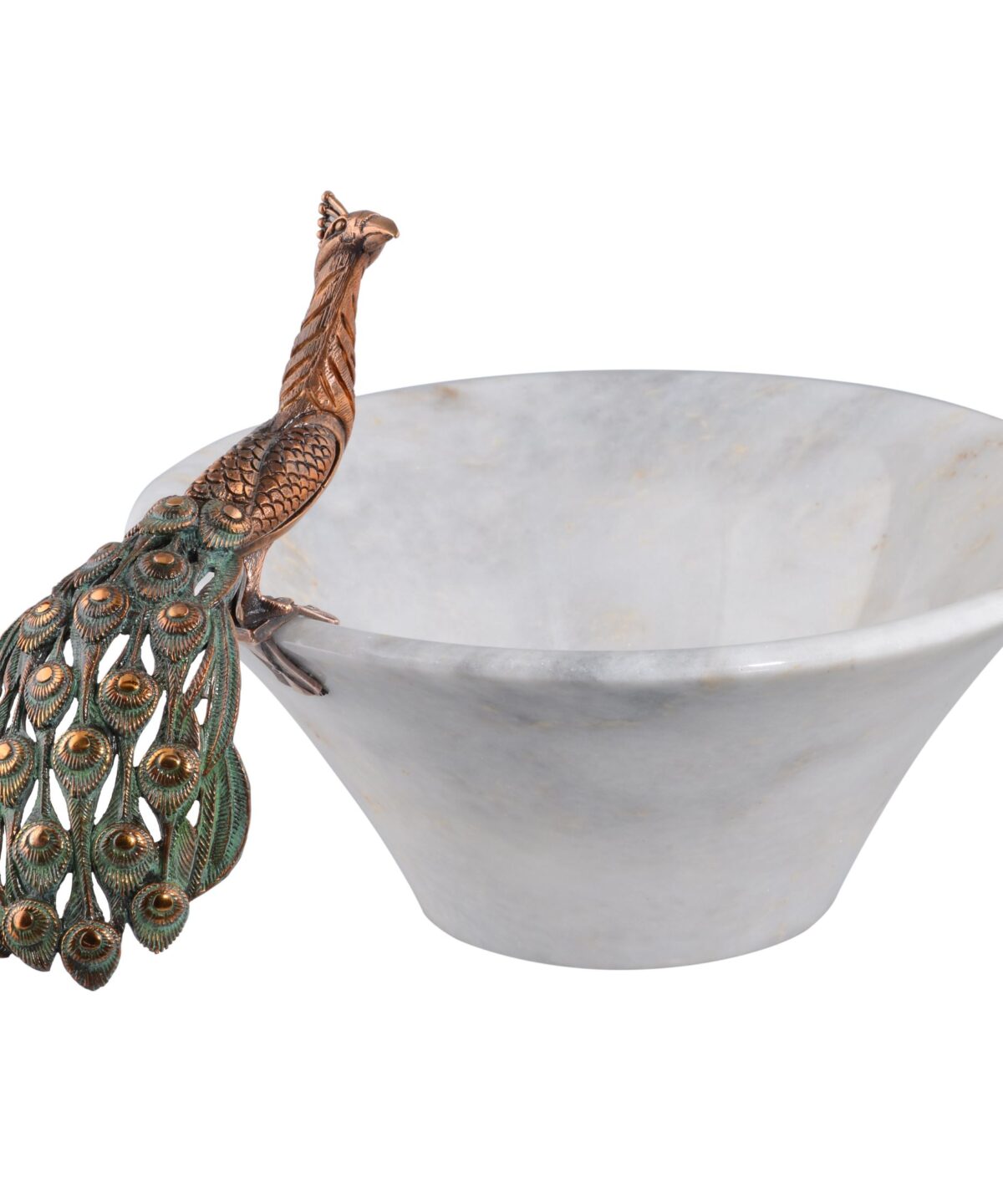 Tavuskuşu Konik Mermer Çanak