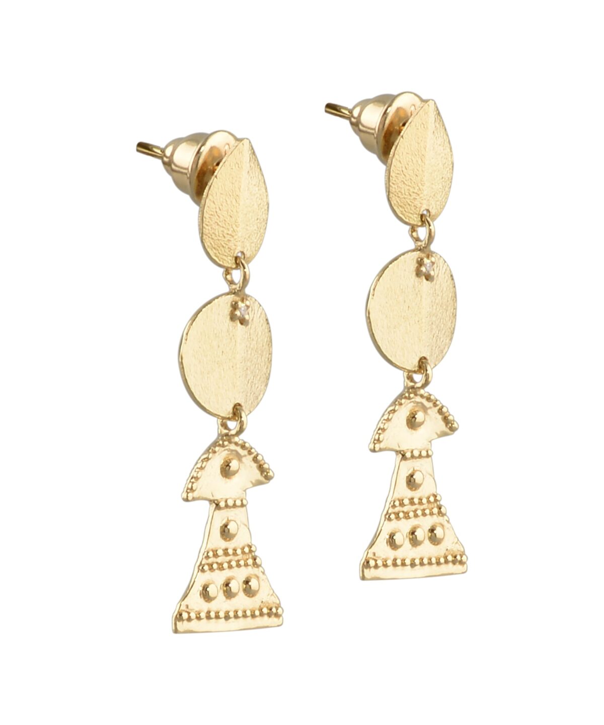 Yaprak Pul İdol Uzun Küpe