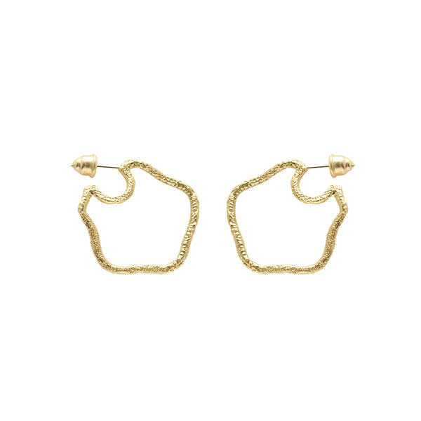 Hoop - Büyük Sarı Küpe