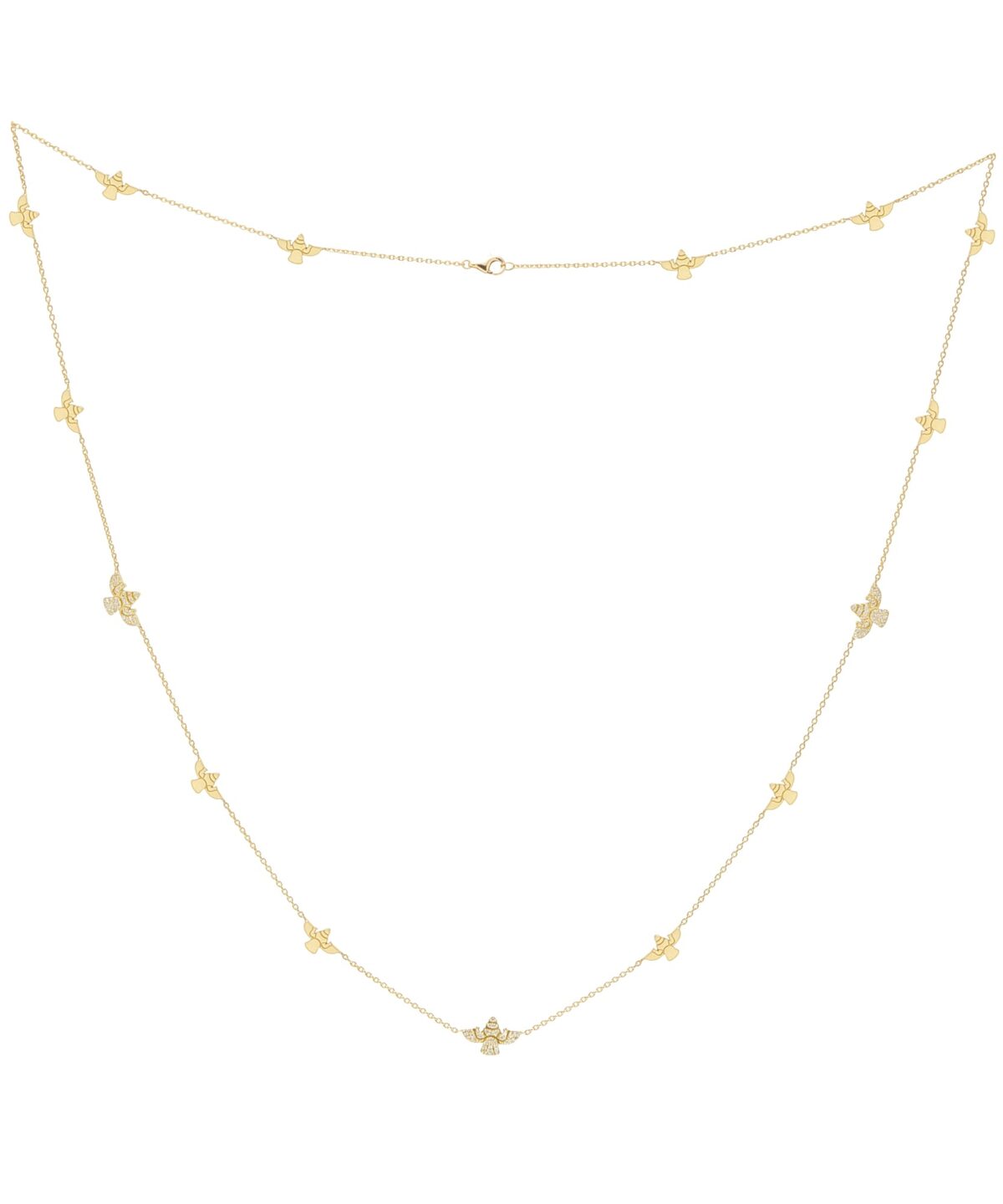 Siren Urartu Kuş Taşlı Çoklu Kolye